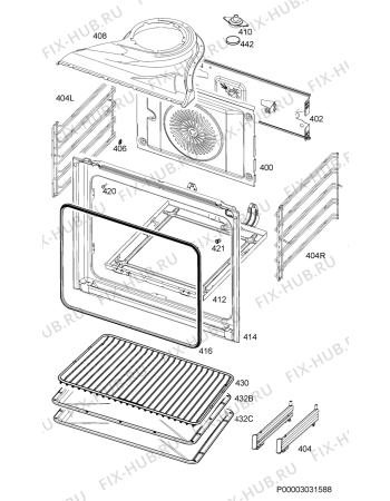 Схема №1 BP5531300B с изображением Микромодуль для плиты (духовки) Aeg 973944187205002